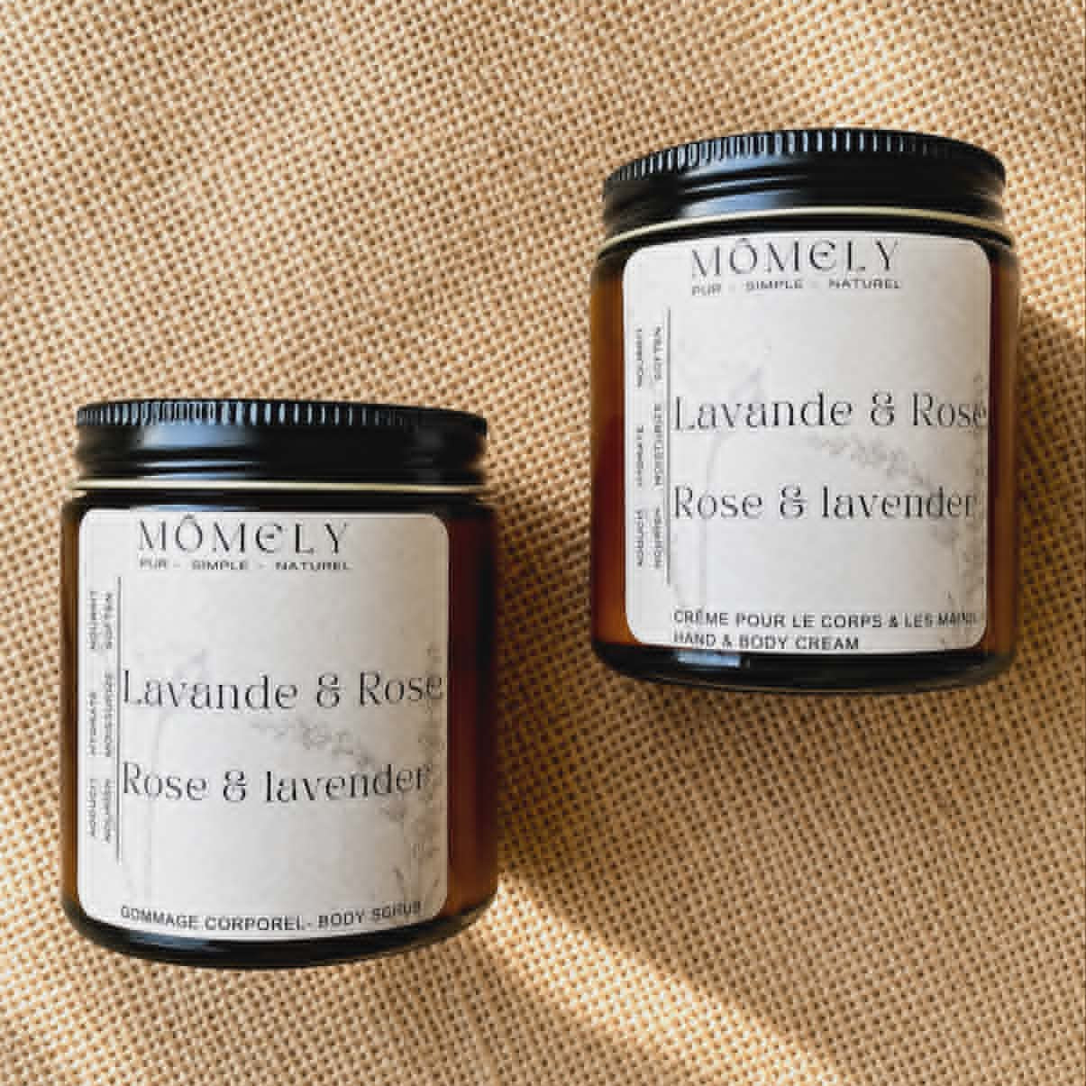 Duo crème hydratante et gommage pour le corps